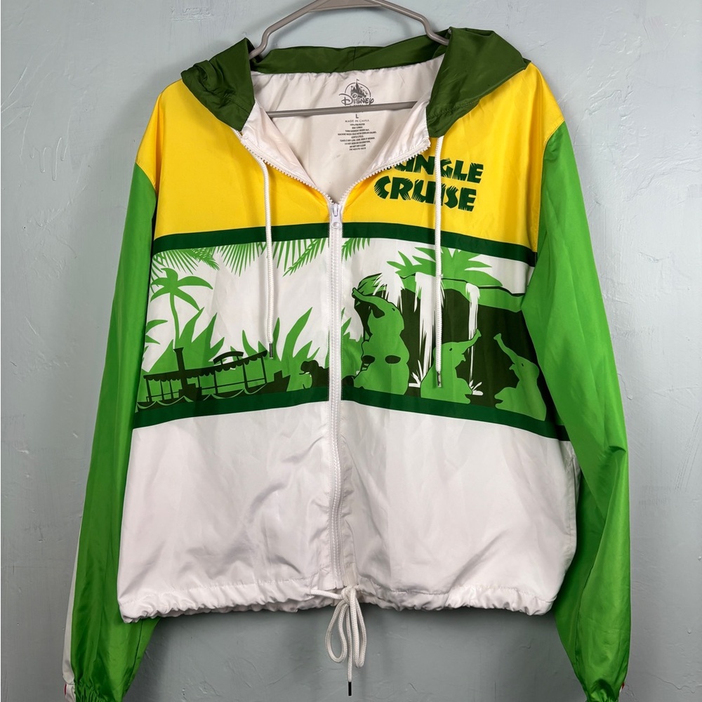 Disney Green and Yellow Windbreaker - Picture 1 of 10